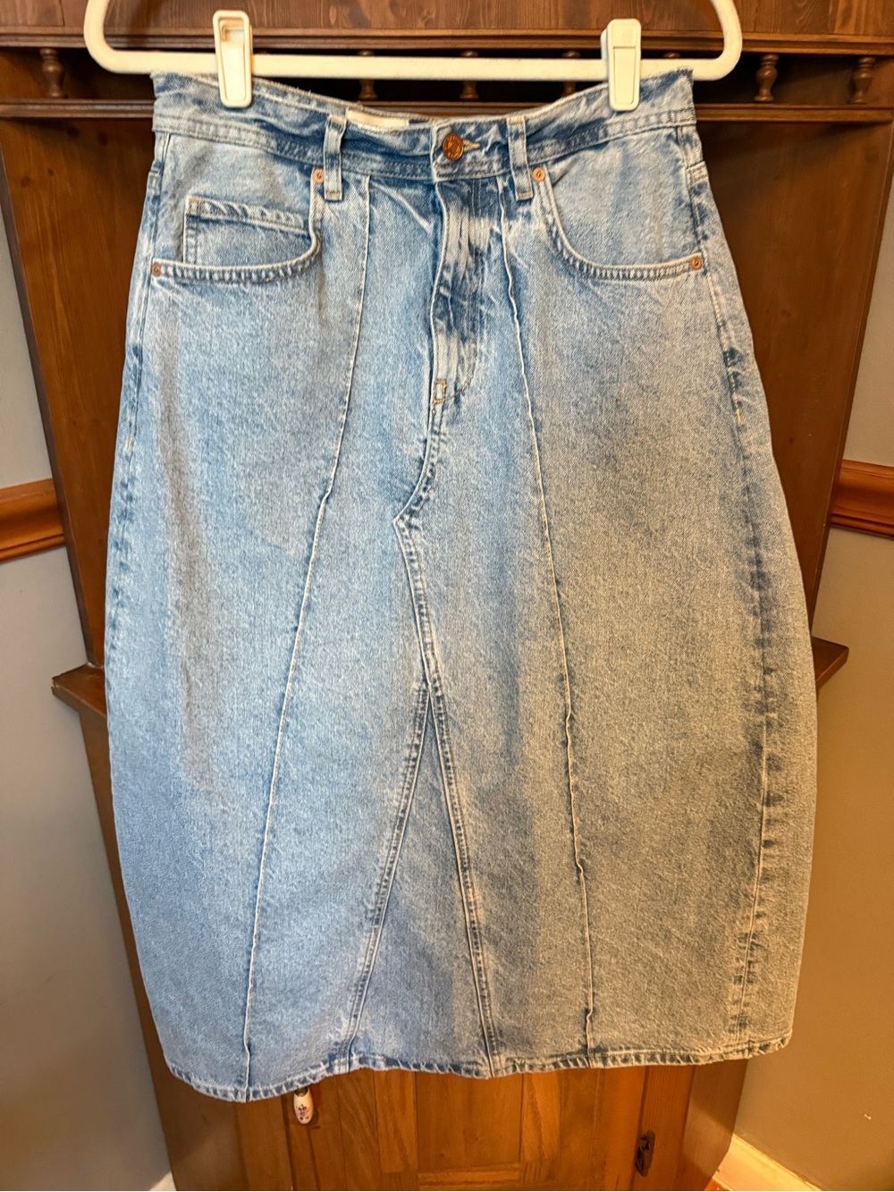 Anthropologie Pilcro Denim Skirt 8 - Picture 4 of 14